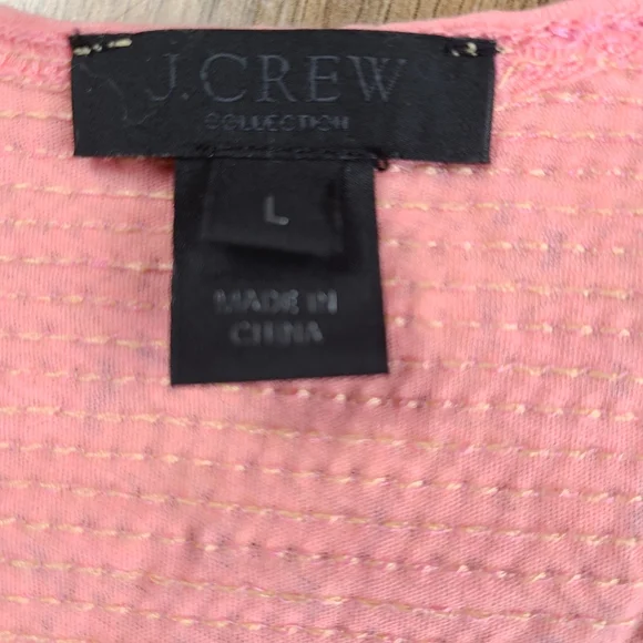 J.Crew Sequined Size Large Tank Top Summer Bling Preppy Coquette - Picture 3 of 3